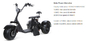 3 عجلة دراجة ثلاثية العجلات الكهربائية التنقل سكوتر دراجة الدهون شارع القانونية