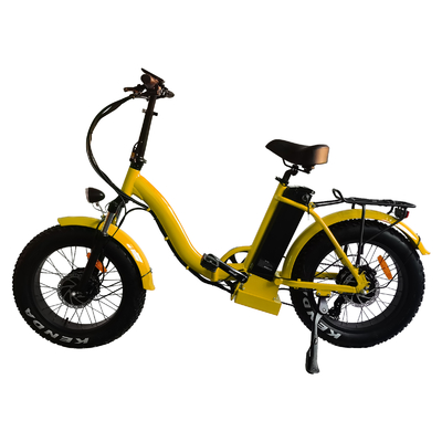 دراجة كهربائية قابلة للطي للكبار صغيرة الحجم 500 واط 48 فولت 25 كم / ساعة دورة كهربائية قابلة للطي
