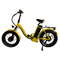 دراجة كهربائية هجينة صغيرة قابلة للطي للرجال برتقالية 48 فولت دراجة كهربائية قابلة للطي مع نظام مساعدة دواسة